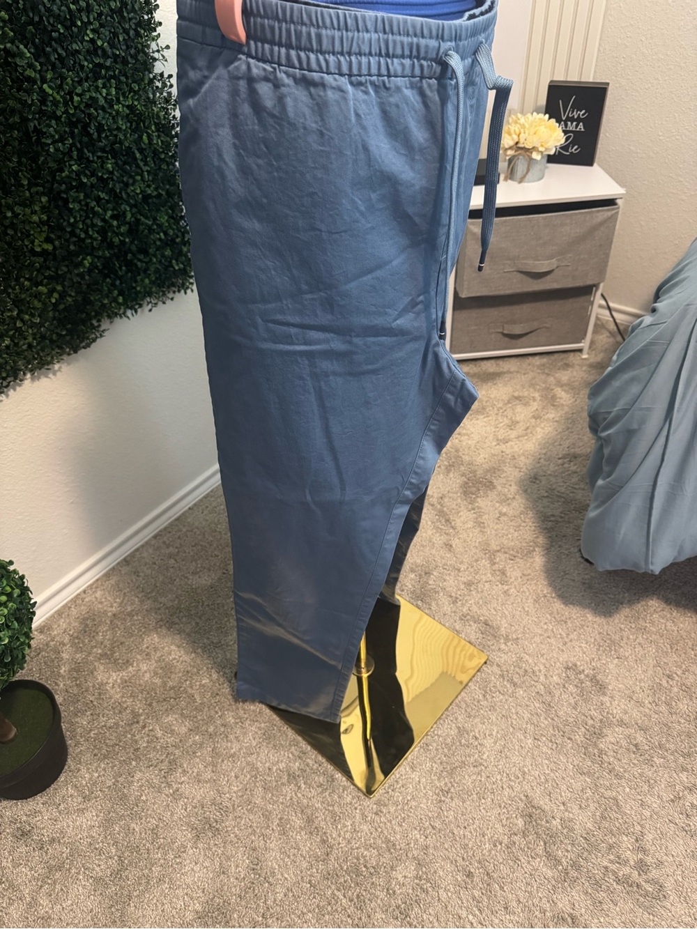 Tommy Hilfiger Blue Drawstring Chinos